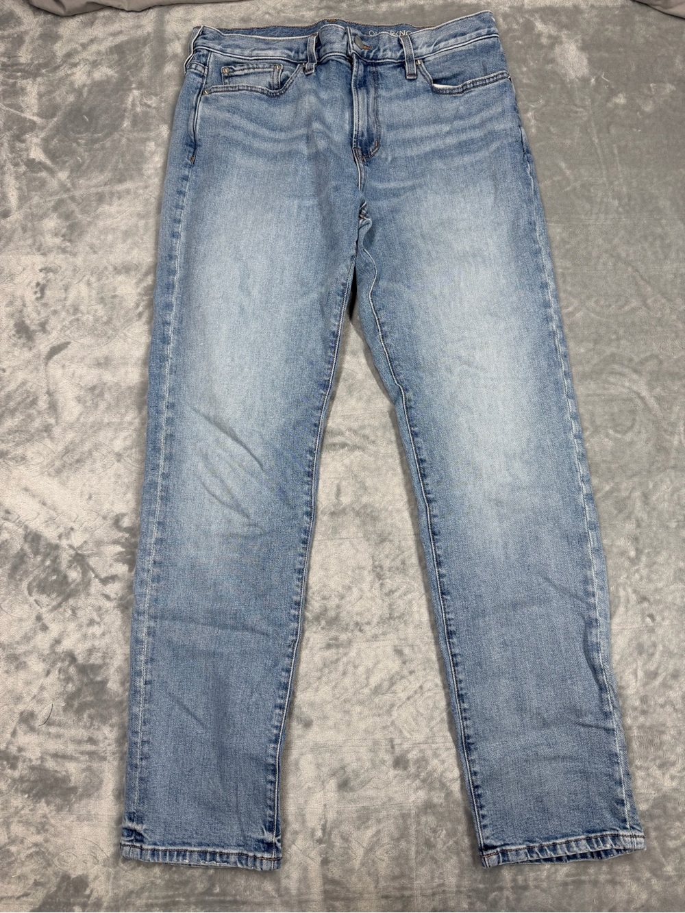 Outerknown Light Blue Straight Jeans for Men